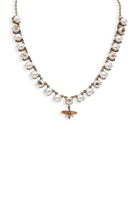 dior bee collar necklace|Dior necklace.